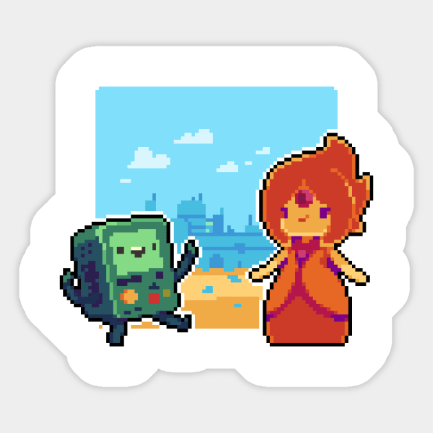 BMO and Phoebe Sticker by Todo_Asano